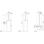 Ideal Standard IOM - Balayette de WC avec support, chrome A9119AA