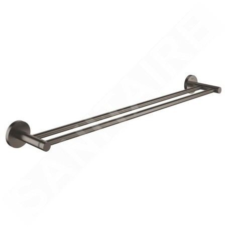 Grohe Essentials - Double barre pour serviettes, graphite foncé brossé 40802AL1