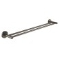 Grohe Essentials - Double barre pour serviettes, graphite foncé brossé 40802AL1