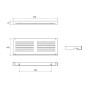 Ravak Slim - Tablette 278x103 mm, satin / chrome X07P577