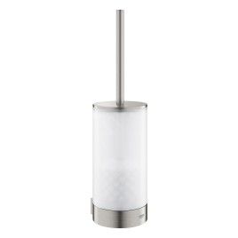 Grohe Selection - Brosse de toilette avec support mural, verre/supersteel 41076DC0