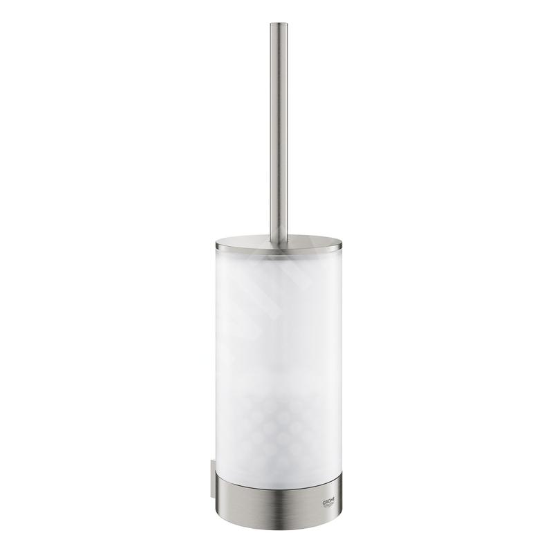 Grohe Selection - Brosse de toilette avec support mural, verre/supersteel 41076DC0