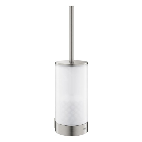 Grohe Selection - Brosse de toilette avec support mural, verre/supersteel 41076DC0