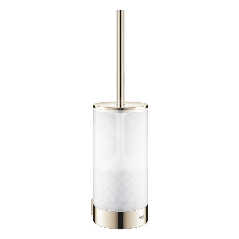 Grohe Selection - Brosse de toilette avec support mural, verre/nickel poli 41076BE0