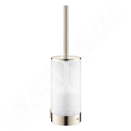 Grohe Selection - Brosse de toilette avec support mural, verre/nickel poli 41076BE0