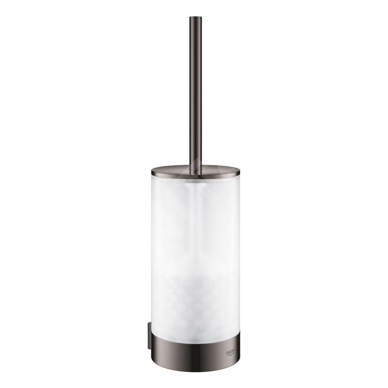 Grohe Selection - Brosse de toilette avec support mural, verre/Hard Graphite 41076A00