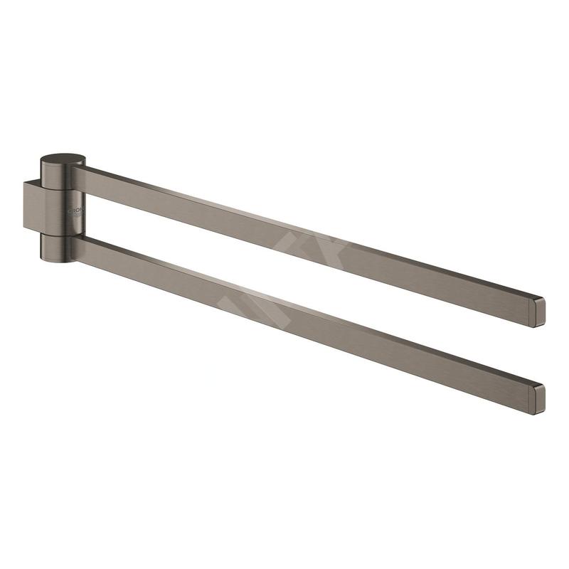 Grohe Selection - Porte-serviettes double, rotatif, Hard Graphite brossé 41063AL0