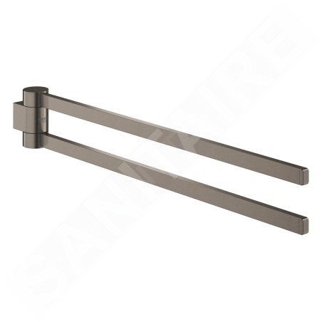 Grohe Selection - Porte-serviettes double, rotatif, Hard Graphite brossé 41063AL0