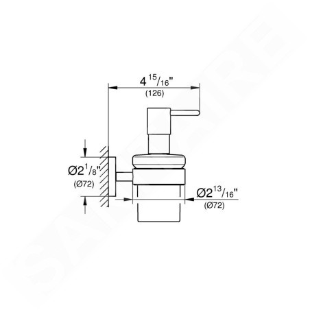 Grohe Essentials - Distributeur de savon, supersteel 40448DC1