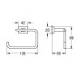Grohe Essentials Cube - Porte-rouleaux, Hard Graphite brossé 40507AL1