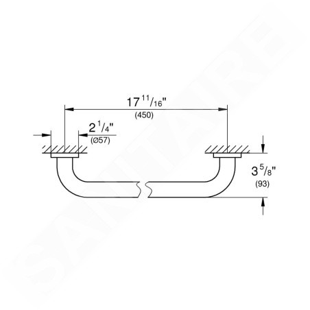 Grohe Essentials - Poignée de bain, supersteel 40793DC1