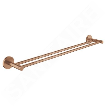 Grohe Essentials - Double barre pour serviettes, Warm Sunset brossé 40802DL1