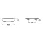 Villeroy & Boch O.novo - Tablette, 600 mm x 165 mm, blanc - tablette, avec CeramicPlus 781860R1 Villeroy & Boch O.novo - Tablette, 600 mm x 165 mm, blanc - tablette, avec CeramicPlus 781860R1