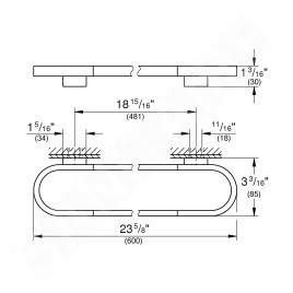 Grohe Selection - Porte-serviettes, nickel brossé 41056EN0