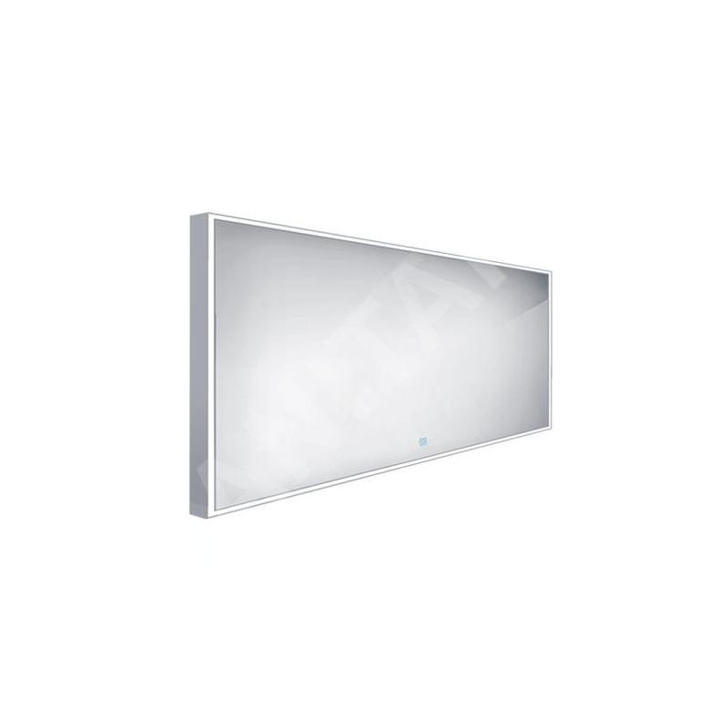 Nimco Miroirs - Miroir dans un cadre avec éclairage LED, 1400x700 mm, capteur tactile, aluminium ZP 13008V Nimco Miroirs - Miroir dans un cadre avec éclairage LED, 1400x700 mm, capteur tactile, aluminium ZP 13008V