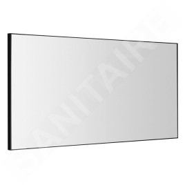 Sapho Miroirs - Miroir Arowana dans un cadre, 1200x600 mm, noir mat AWB1260