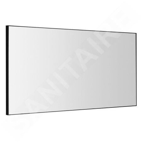 Sapho Miroirs - Miroir Arowana dans un cadre, 1200x600 mm, noir mat AWB1260