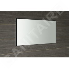 Sapho Miroirs - Miroir Arowana dans un cadre, 1200x600 mm, noir mat AWB1260