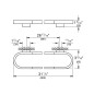 Grohe Selection - Porte-serviettes, Hard Graphite brossé 41058AL0