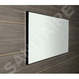 Sapho Miroirs - Miroir Arowana dans un cadre, 1200x600 mm, noir mat AWB1260