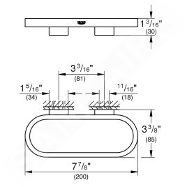 Grohe Selection - Porte-serviettes, nickel poli 41035BE0