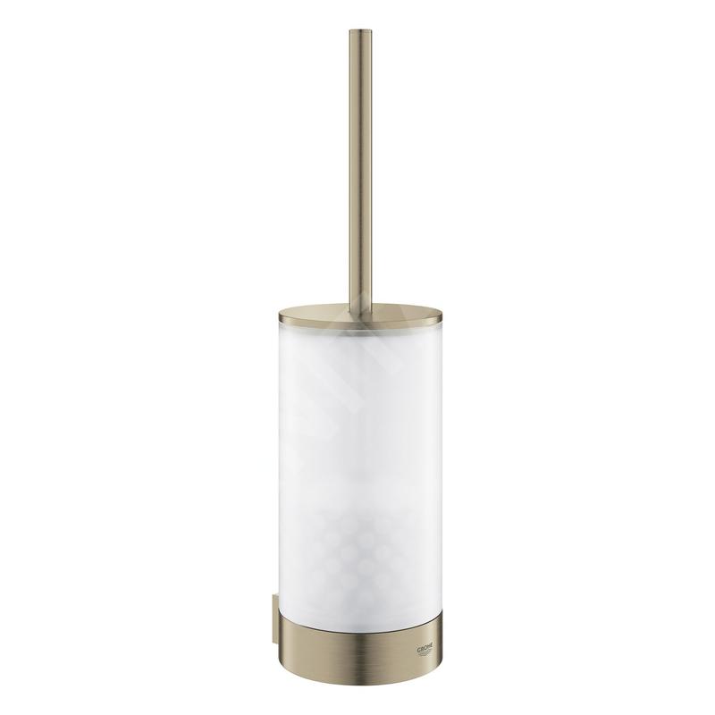 Grohe Selection - Brosse de toilette avec support mural, verre/nickel brossé 41076EN0