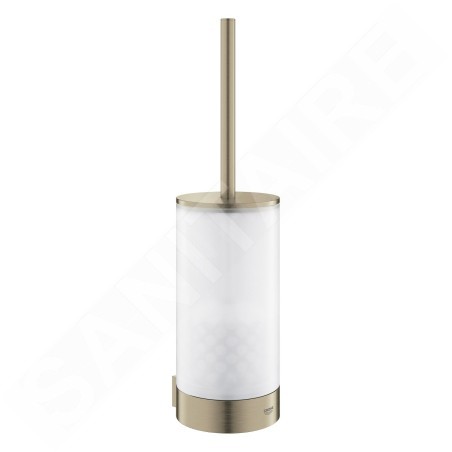 Grohe Selection - Brosse de toilette avec support mural, verre/nickel brossé 41076EN0