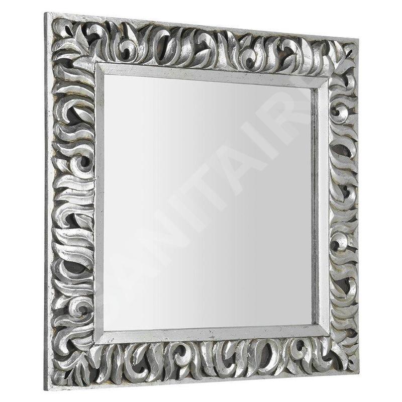 Sapho Miroirs - Miroir Zeegreas dans un cadre, 900x900 mm, argenté IN401 Sapho Miroirs - Miroir Zeegreas dans un cadre, 900x900 mm, argenté IN401