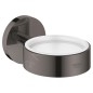 Grohe Essentials - Porte-verre / porte-savon, graphite foncé 40369A01