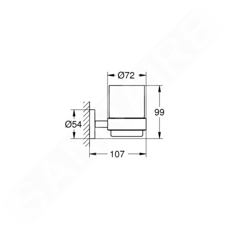 Grohe Essentials - Porte-verre/porte-savon, supersteel 40369DC1