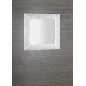 Sapho Miroirs - Miroir Zeegreas dans un cadre, 900x900 mm, blanc IN395 Sapho Miroirs - Miroir Zeegreas dans un cadre, 900x900 mm, blanc IN395