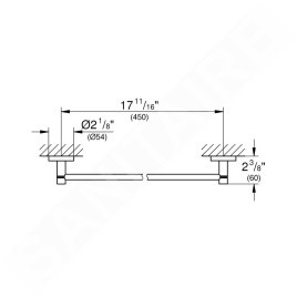 Grohe Essentials - Porte-serviettes, nickel brossé 40688EN1