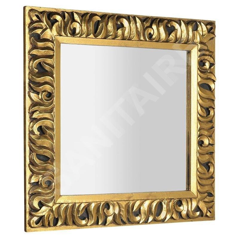 Sapho Miroirs - Miroir Zeegreas dans un cadre, 900x900 mm, doré IN416 Sapho Miroirs - Miroir Zeegreas dans un cadre, 900x900 mm, doré IN416