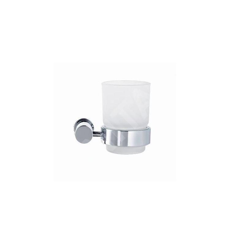 Duravit D-Code - Porte-verre avec support, droite, verre mat/chrome 0099201000