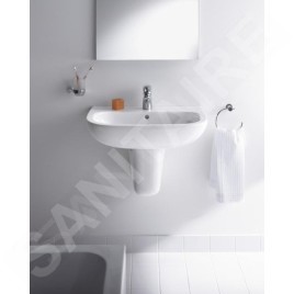 Duravit D-Code - Porte-verre avec support, droite, verre mat/chrome 0099201000