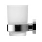 Duravit D-Code - Porte-verre avec support, gauche, verre mat/chrome 0099191000