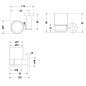 Duravit D-Code - Porte-verre avec support, gauche, verre mat/chrome 0099191000