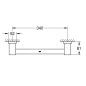 Grohe Essentials Cube - Poignée de baignoire, supersteel 40514DC1