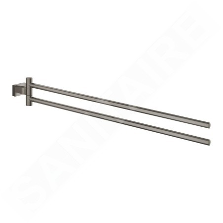 Grohe Essentials Cube - Porte-serviettes, Hard Graphite brossé 40624AL1