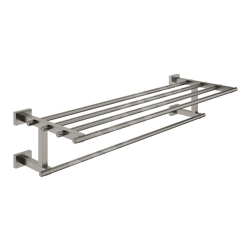 Grohe Essentials Cube - Porte-serviettes, Hard Graphite brossé 40512AL1