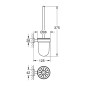 Grohe Essentials Cube - Brosse de toilette avec support, supersteel 40513DC1