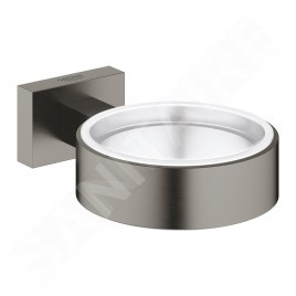 Grohe Essentials Cube - Porte-verre/savon, Hard Graphite brossé 40508AL1