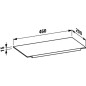 Laufen Kartell - Etagère, longueur 535 mm, transparent H3853310840001