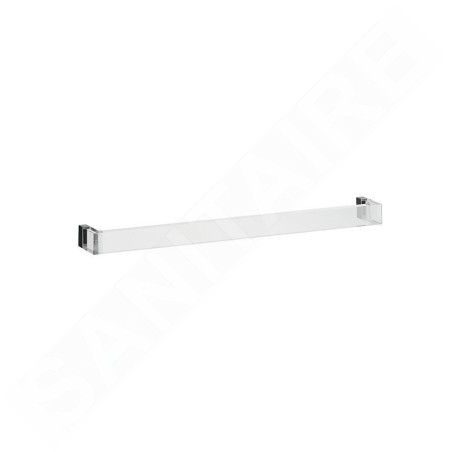 Laufen Kartell - Porte-serviettes 600 mm, chrome/cristal transparent H3813320840001