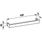 Laufen Kartell - Porte-serviettes 450 mm, chrome/mandarine H3813310820001