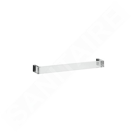 Laufen Kartell - Porte-serviettes 450 mm, chrome/cristal transparent H3813310840001