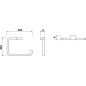 Jika Pure - Porte-serviettes, 225 mm, chrome H3813B40044001
