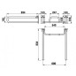 Jika Universum - Set rabattable pour toilettes, 600x834 mm, inox H3897100000001 Jika Universum - Set rabattable pour toilettes, 600x834 mm, inox H3897100000001