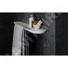 Laufen Il Bagno Alessi One - Etagère avec porte-serviettes, blanc H8709720000001
