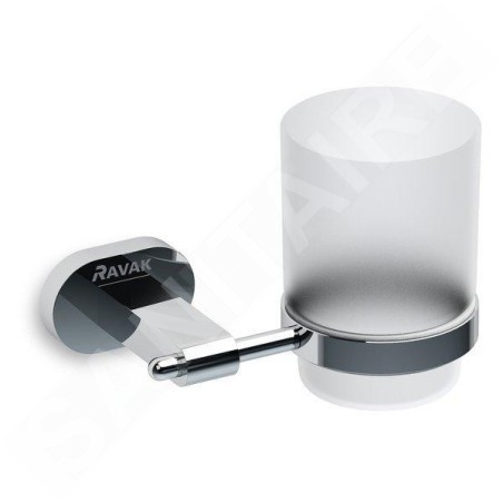 Ravak Chrome - Porte-verre, chrome / verre X07P188